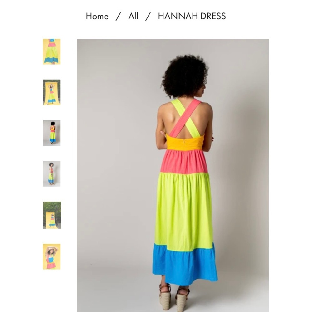 NWT- Rachel Antonoff Hannah Maxi Dress in highlighter